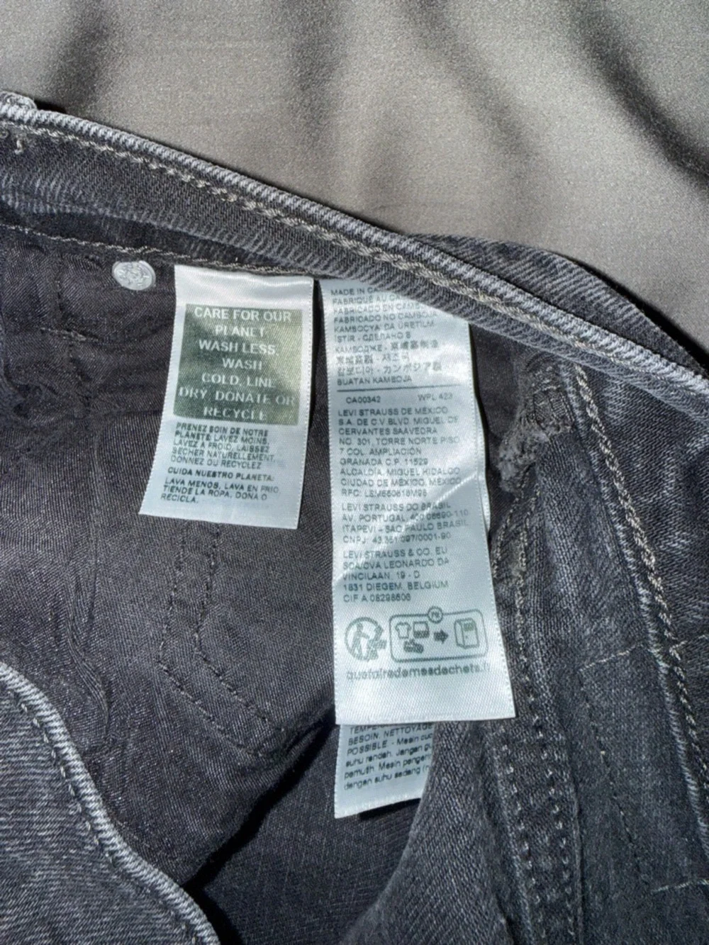 Levi’s RIBCAGE BELL WOMEN'S JEANS Black premium denim - Picture 7 of 13